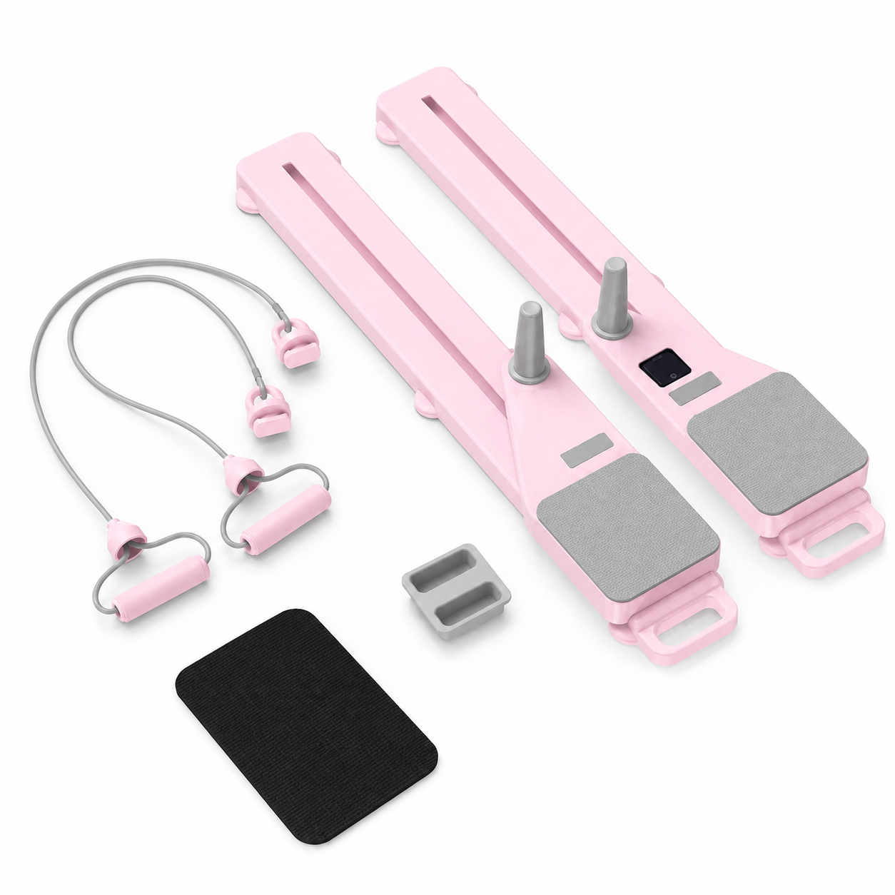 Adjustable ab board in pink with included accessories
